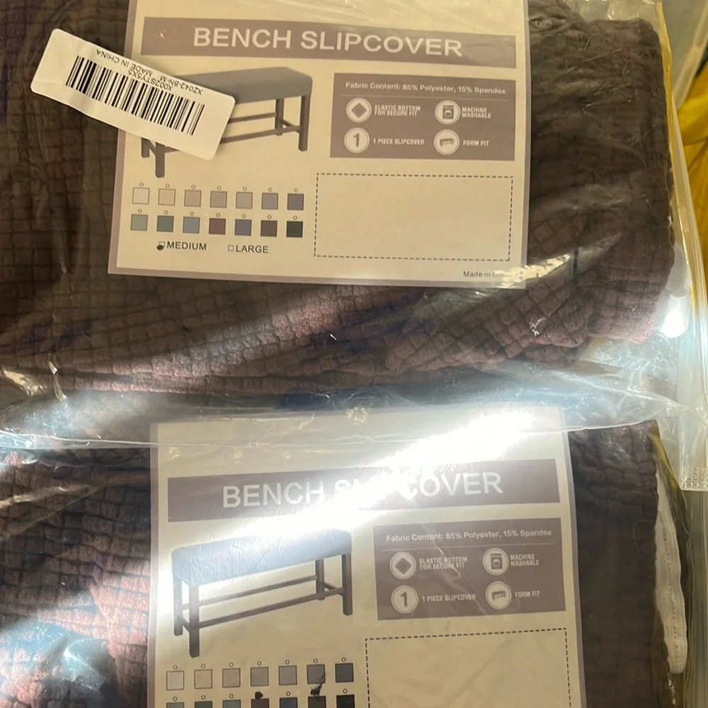 2 medium Bench slipcovers
